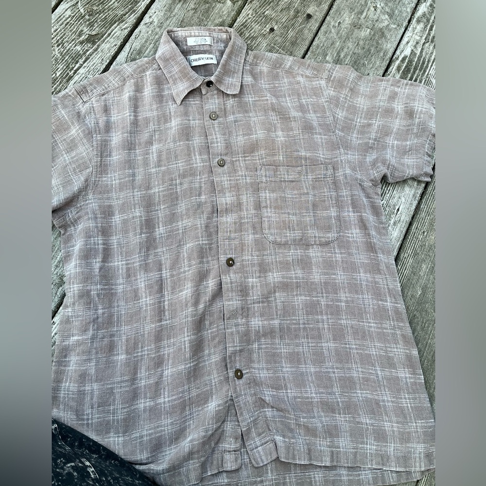Vintage Chereskin Linen and Rayon Shirt